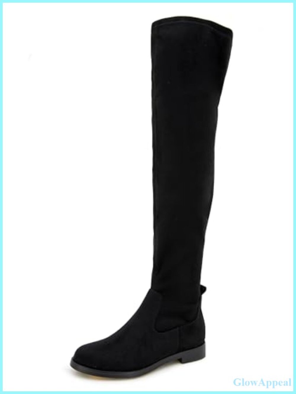Faux Suede Over-The-Knee Equestrian Boots Block Heel